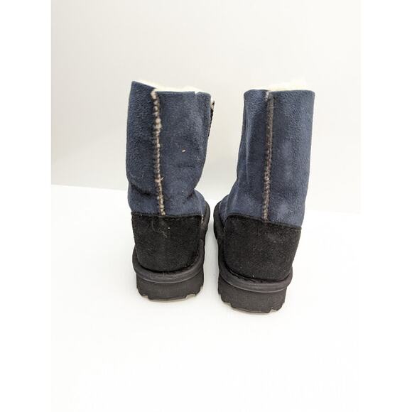 NWT Celtic and Co. Toddler sheepskin boots navy blue little kid 9 - 10 - Picture 4 of 10